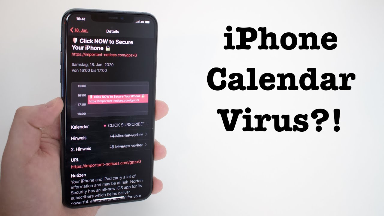 How To Get Rid Of Virus On iPhone Calendar 1