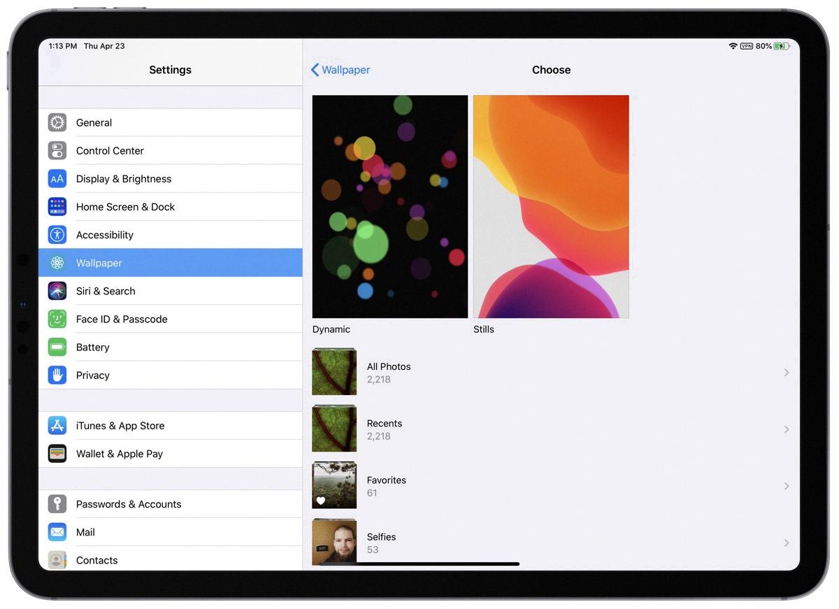 change home screen