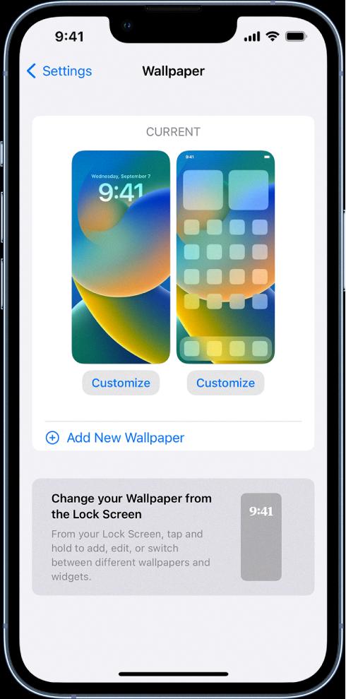 change home screen