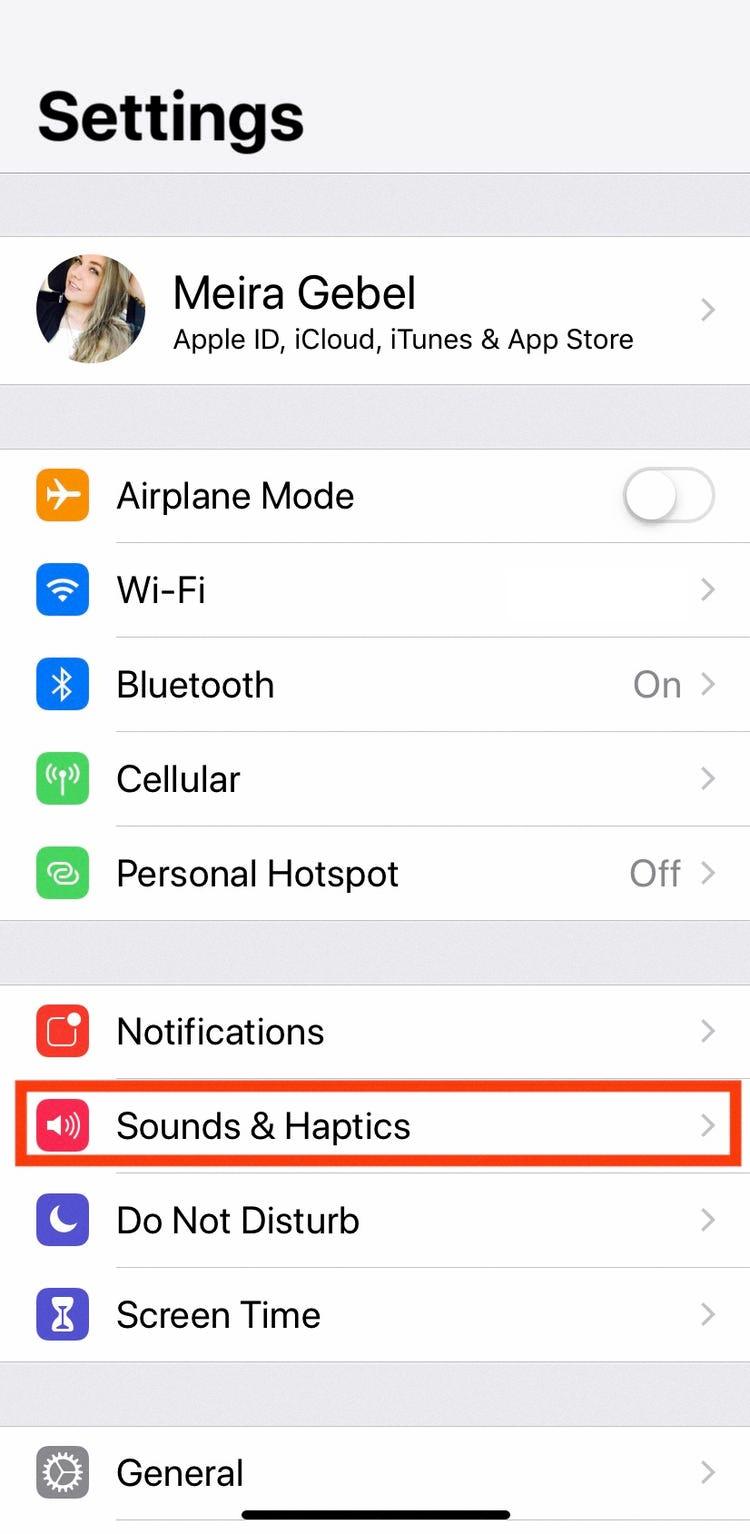 change notification sound iphone
