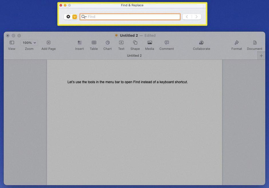 control f on mac