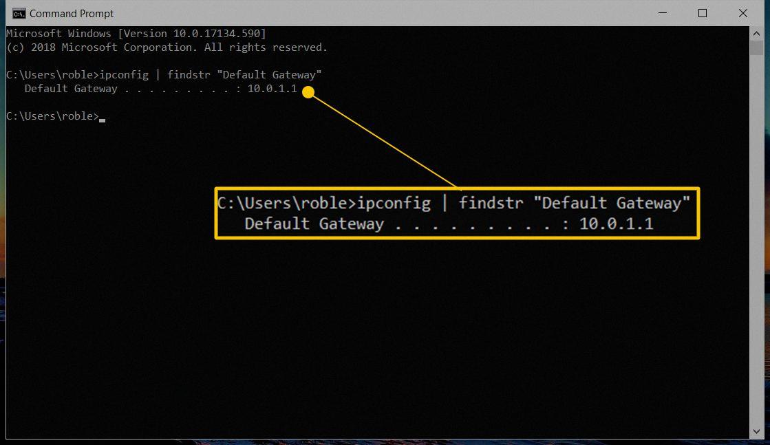 default gateway address