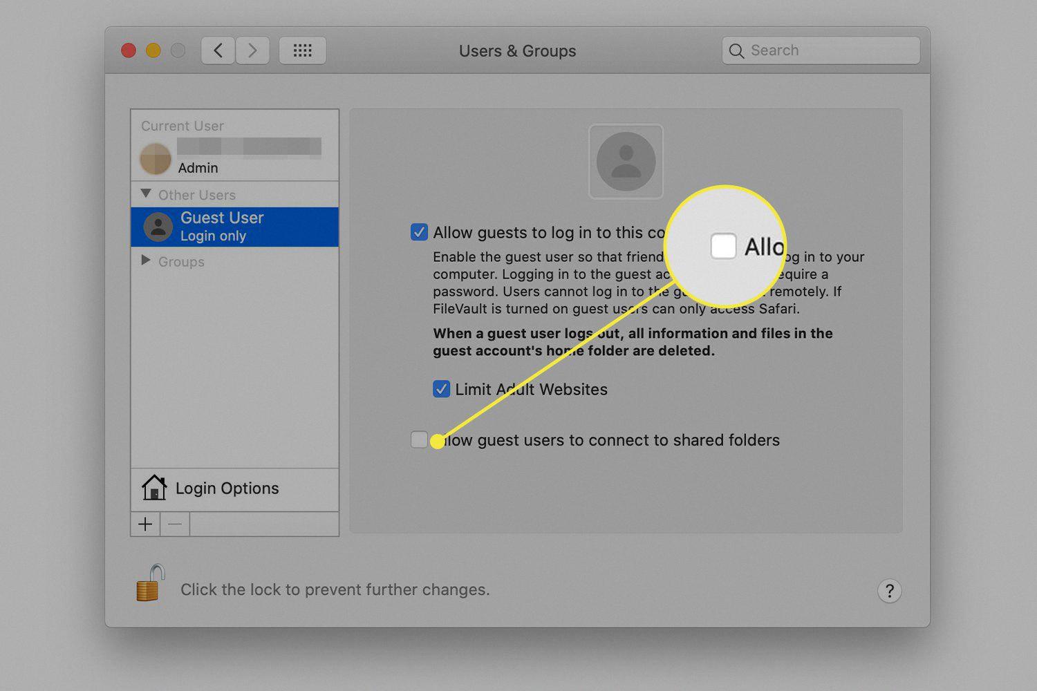 deleting users on mac