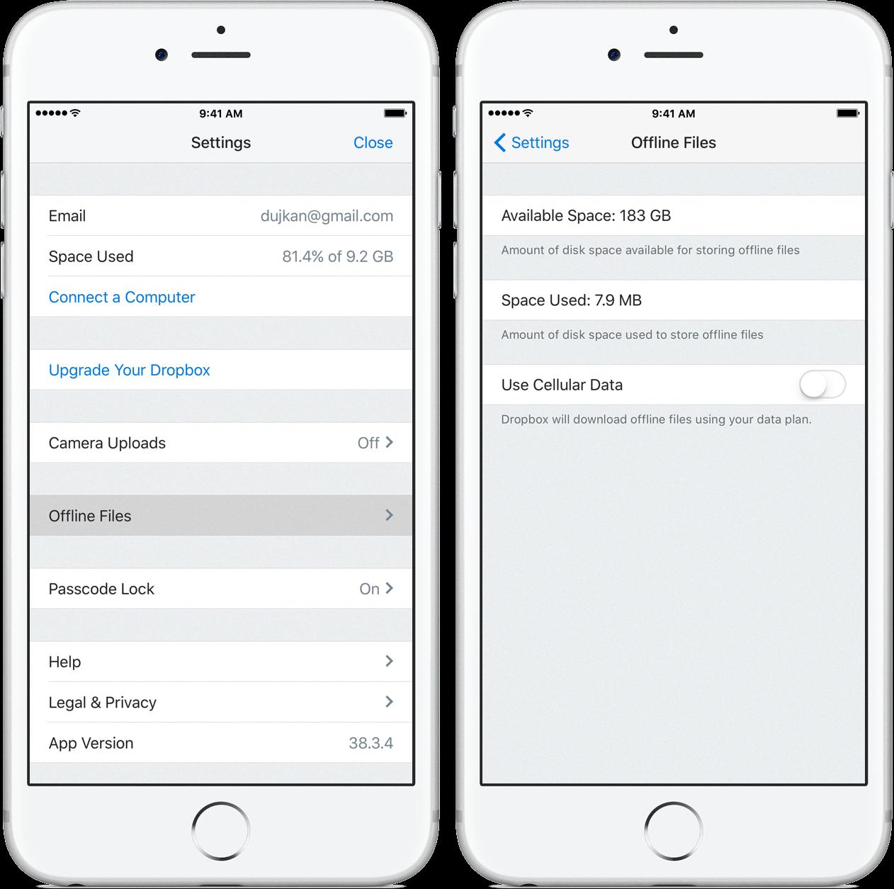 dropbox not backing up unless app open iphone