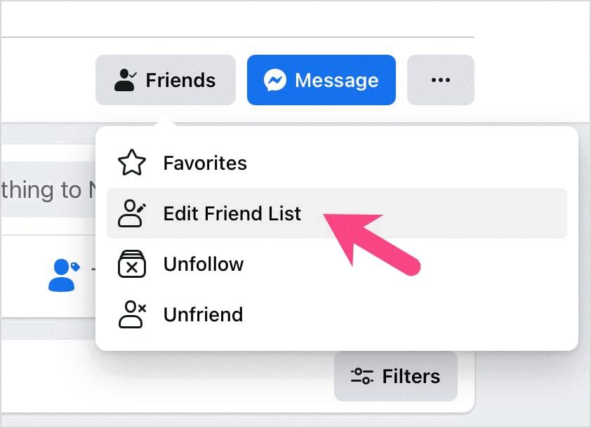 edit friends list facebook