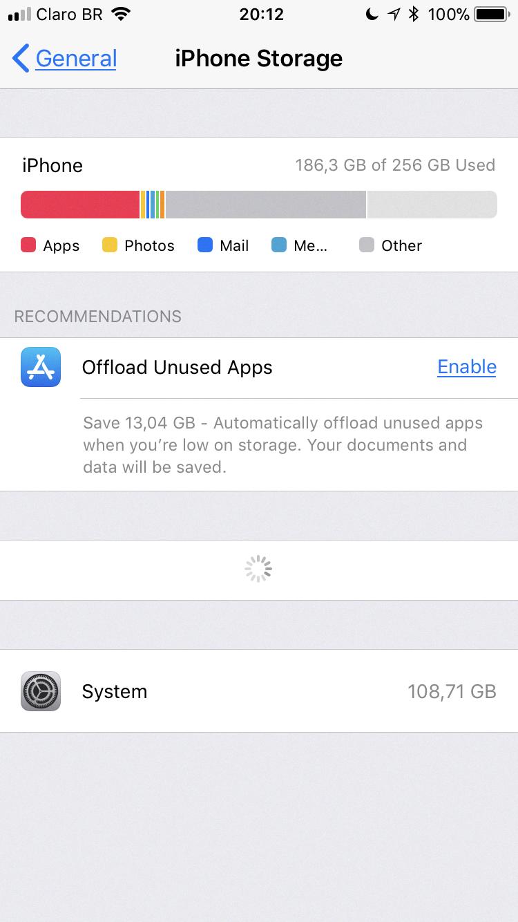 gb of iphone