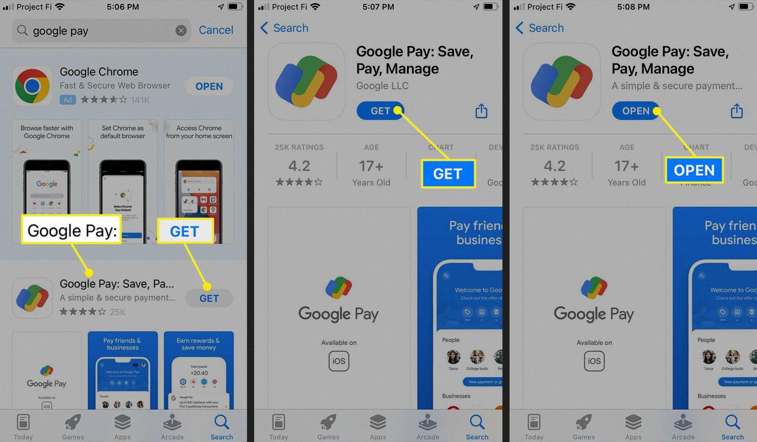 google pay on iphone