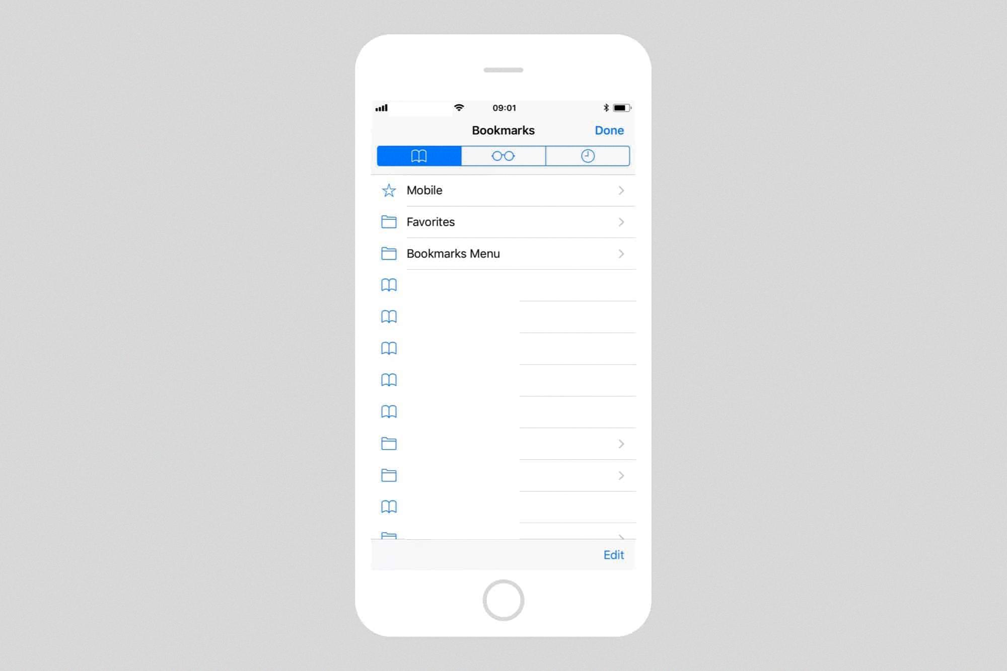 how to add bookmark on iphone