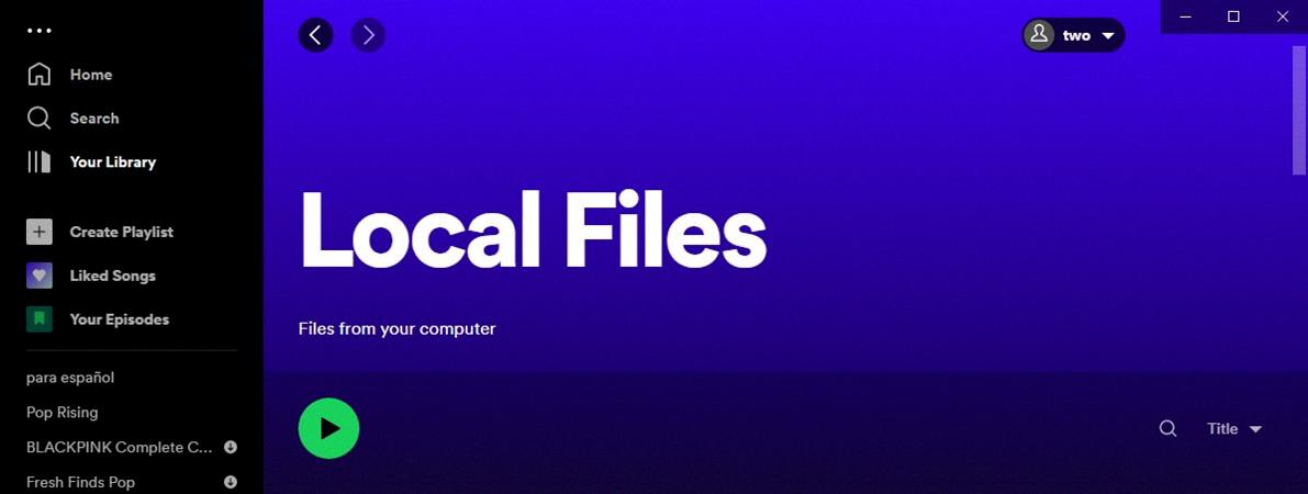 how to add local files to spotify