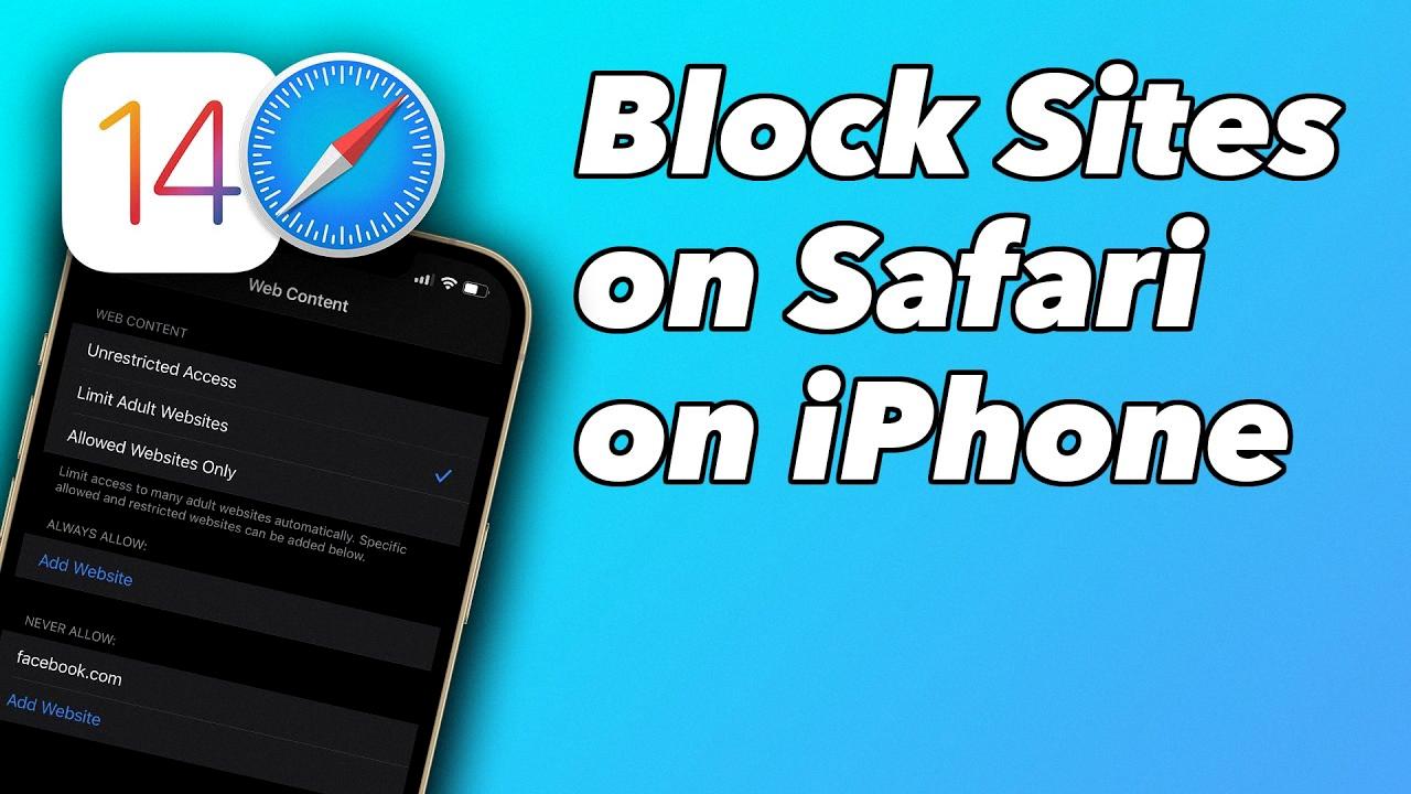 block a website on safari