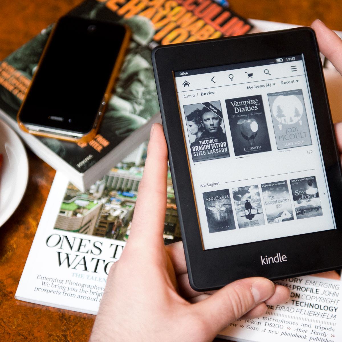 how to buy kindle book on iphone