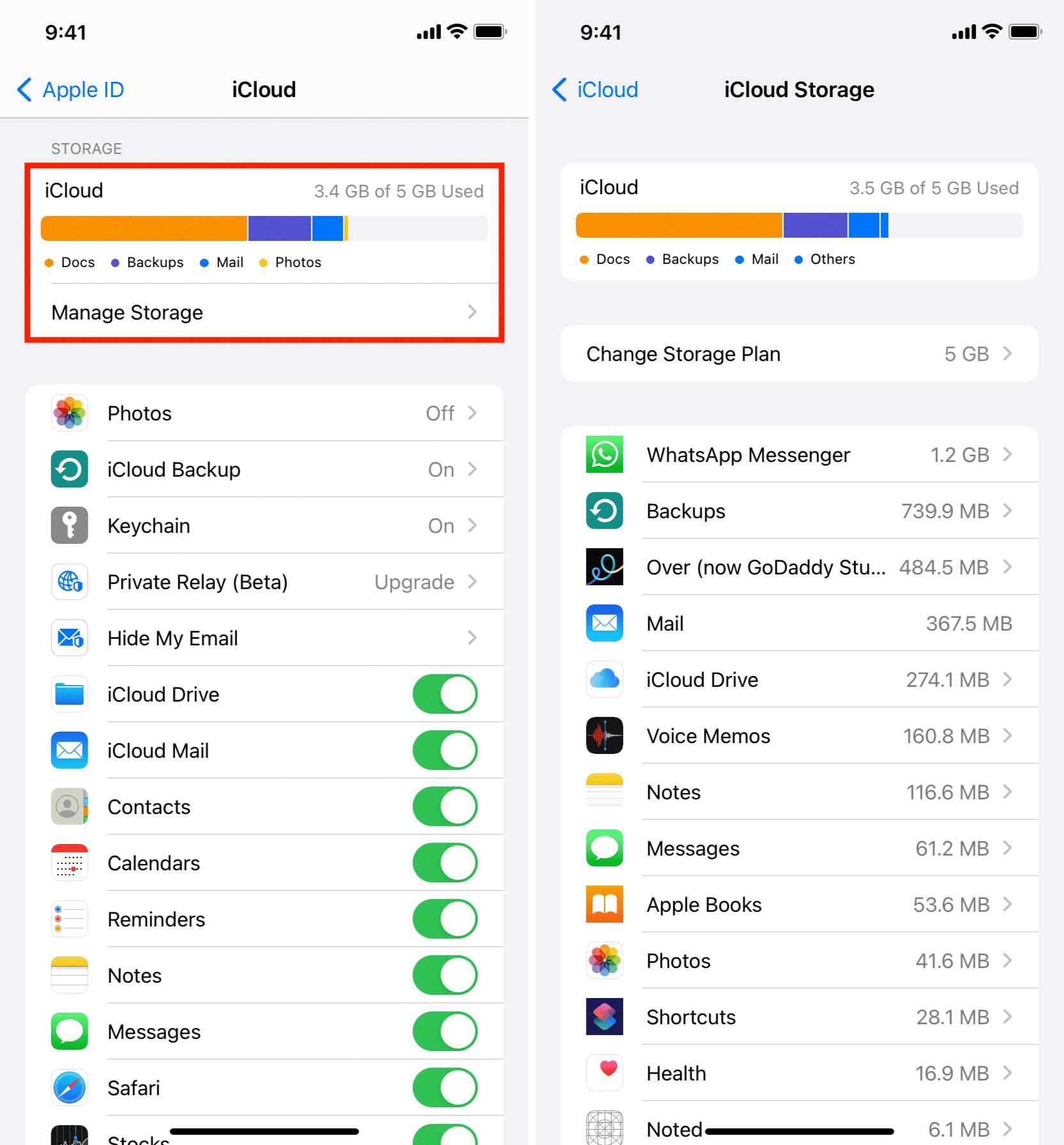 how to empty icloud storage