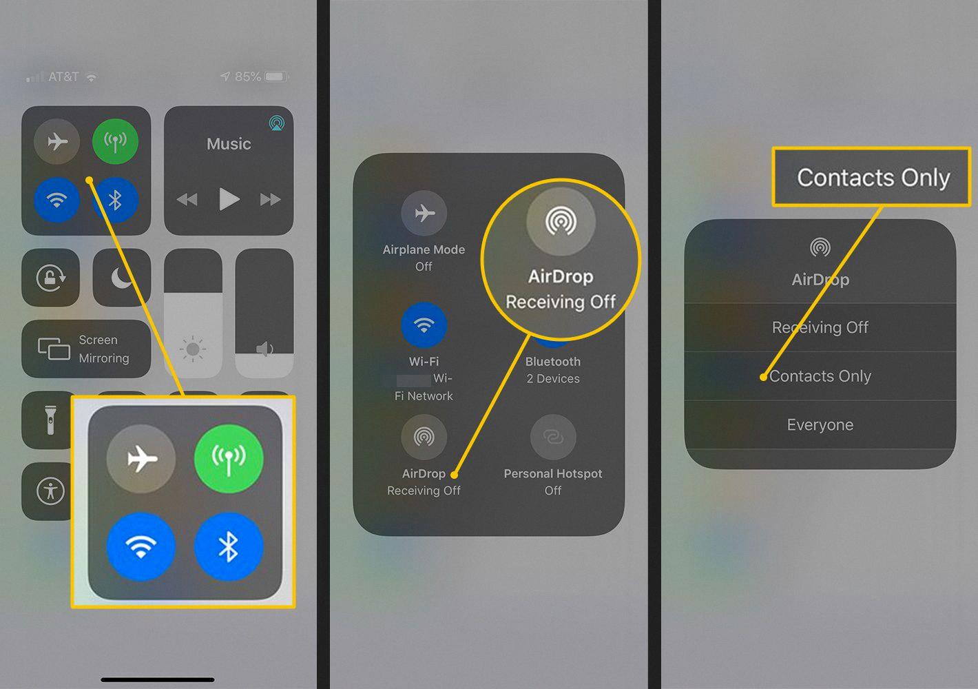 how to open airdrop