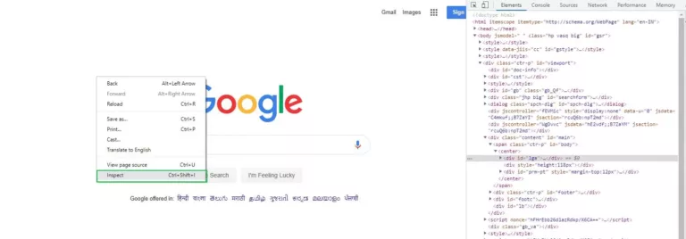 How tp Open Inspect Element in Browser 1