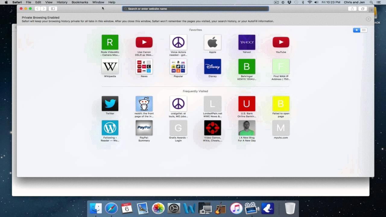 how to open private browser on mac