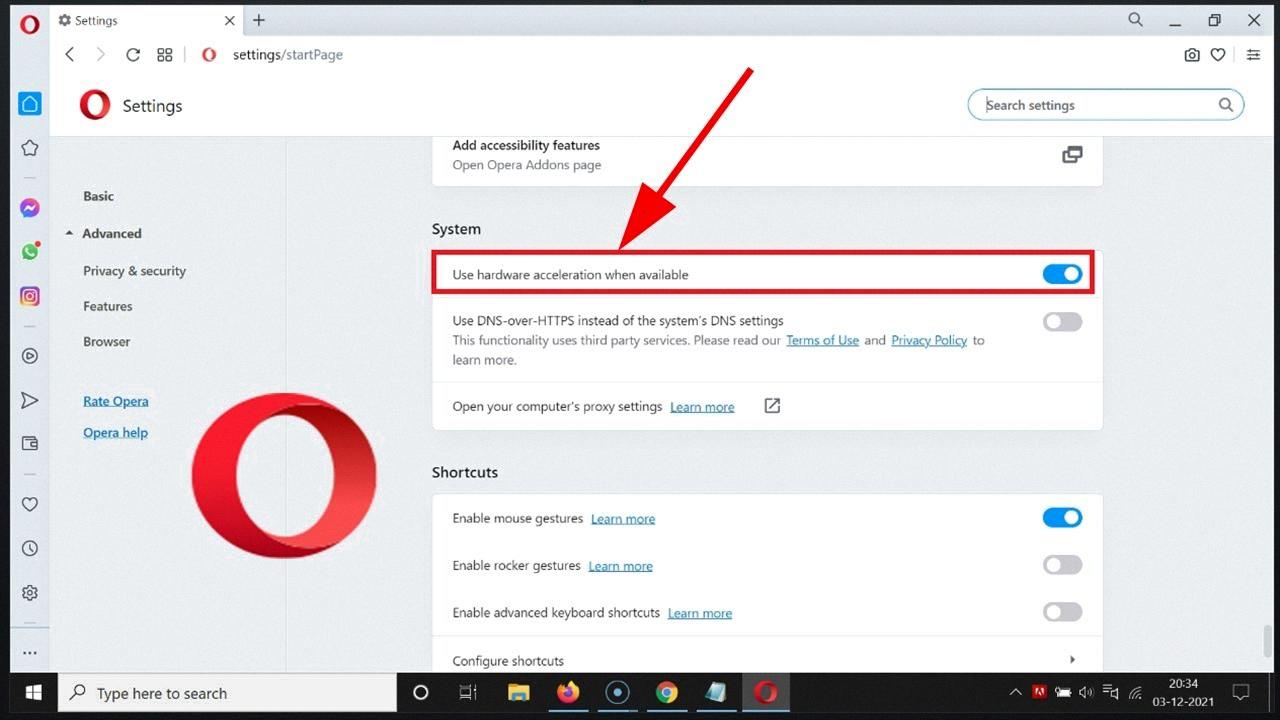 how to turn off hardware acceleration