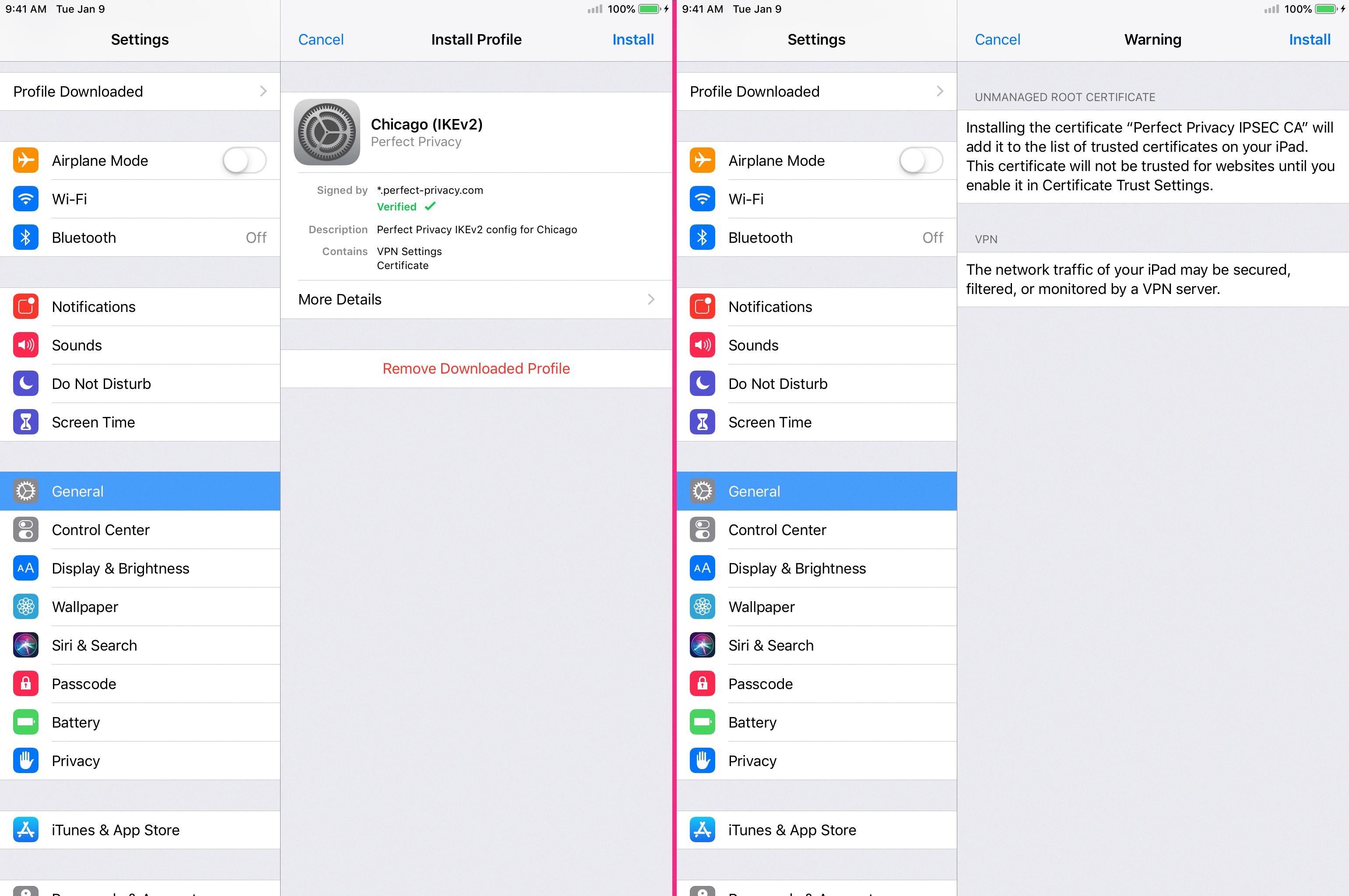 how to turn off vpn on iphone