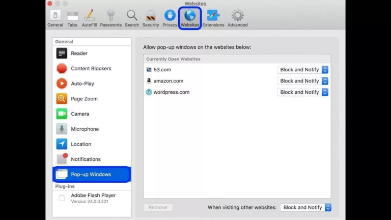 How To Turn Pop Up Blocker Off On Macbook 11