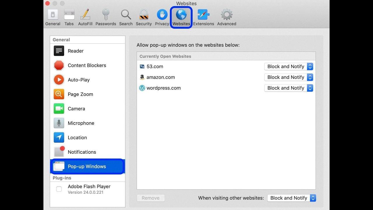 How To Turn Pop Up Blocker Off On Macbook 7