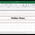 How to Easily Unhide Multiple Rows in Excel 15