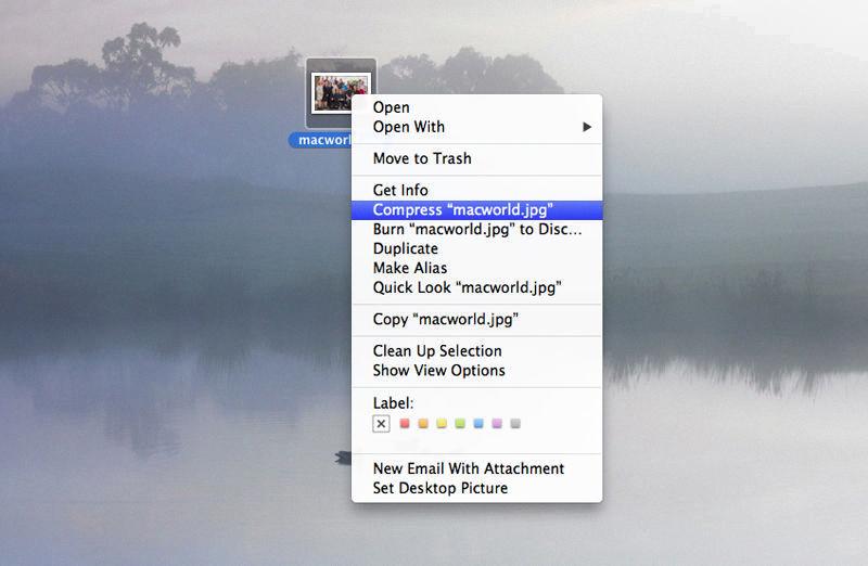 how to zip a folder on mac