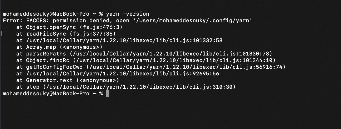 install yarn mac