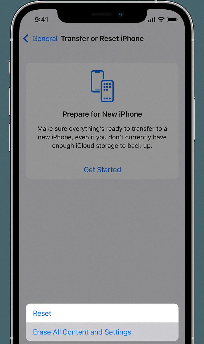 iphone 11 factory reset