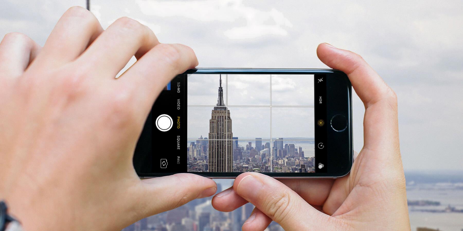 iphone camera grid