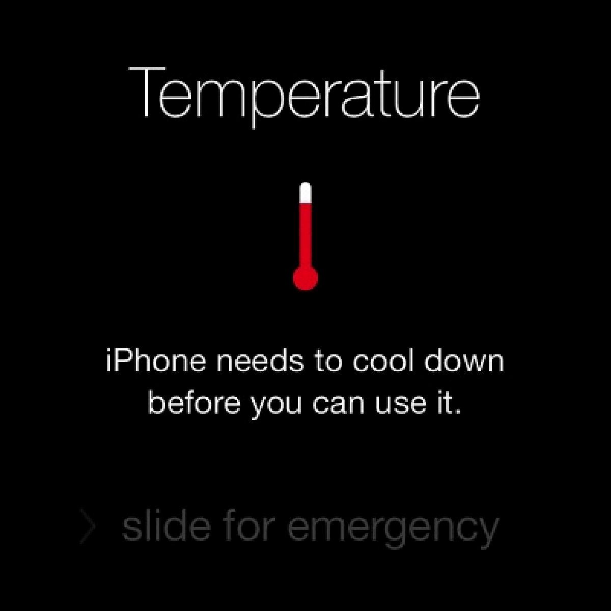 iphone temperature
