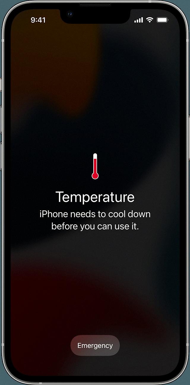 iphone temperature