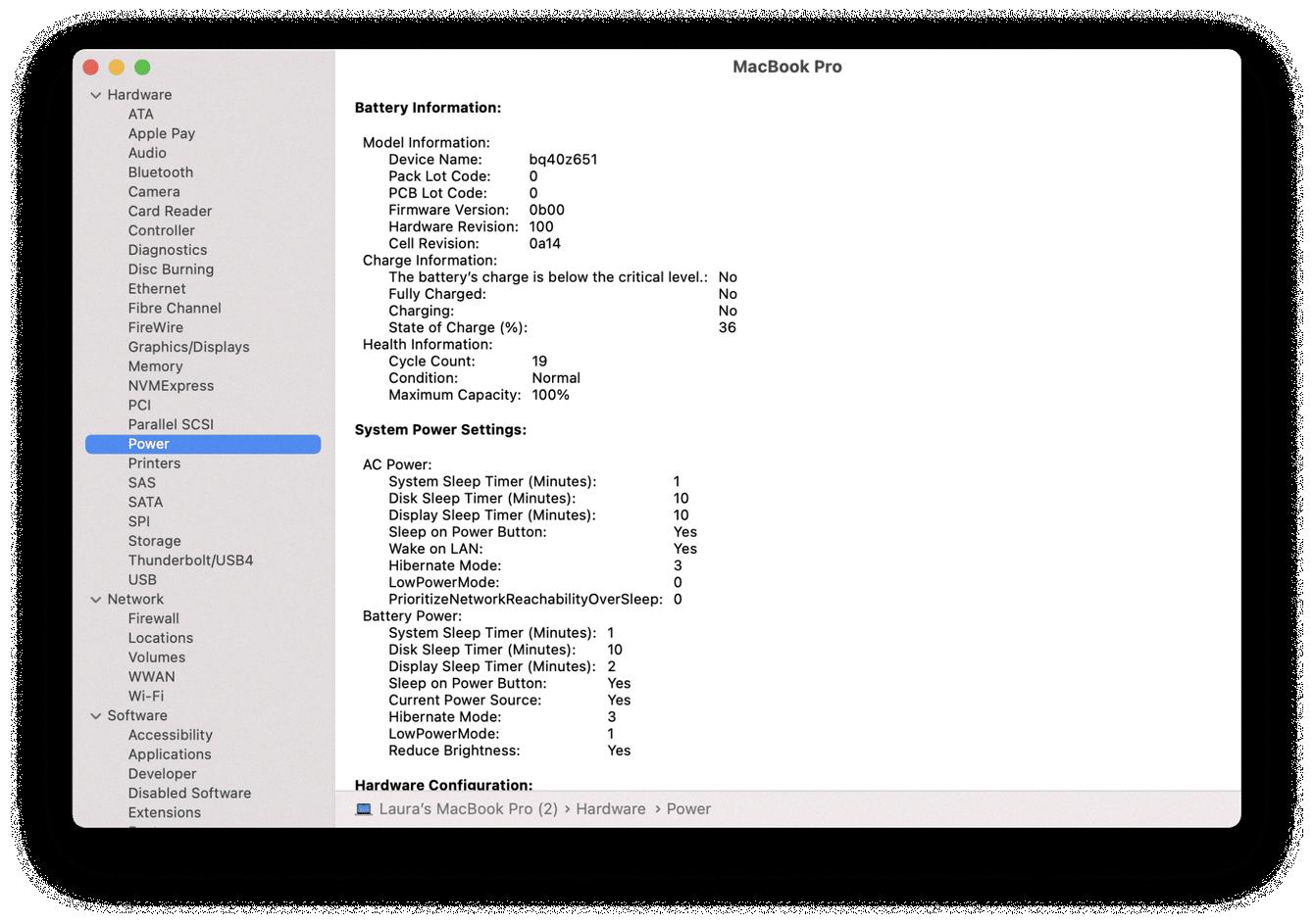 mac battery service recommended