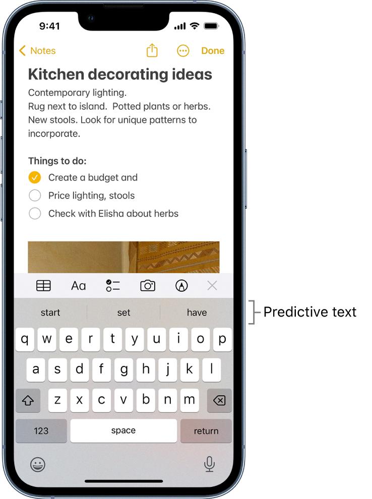 predictive text iphone