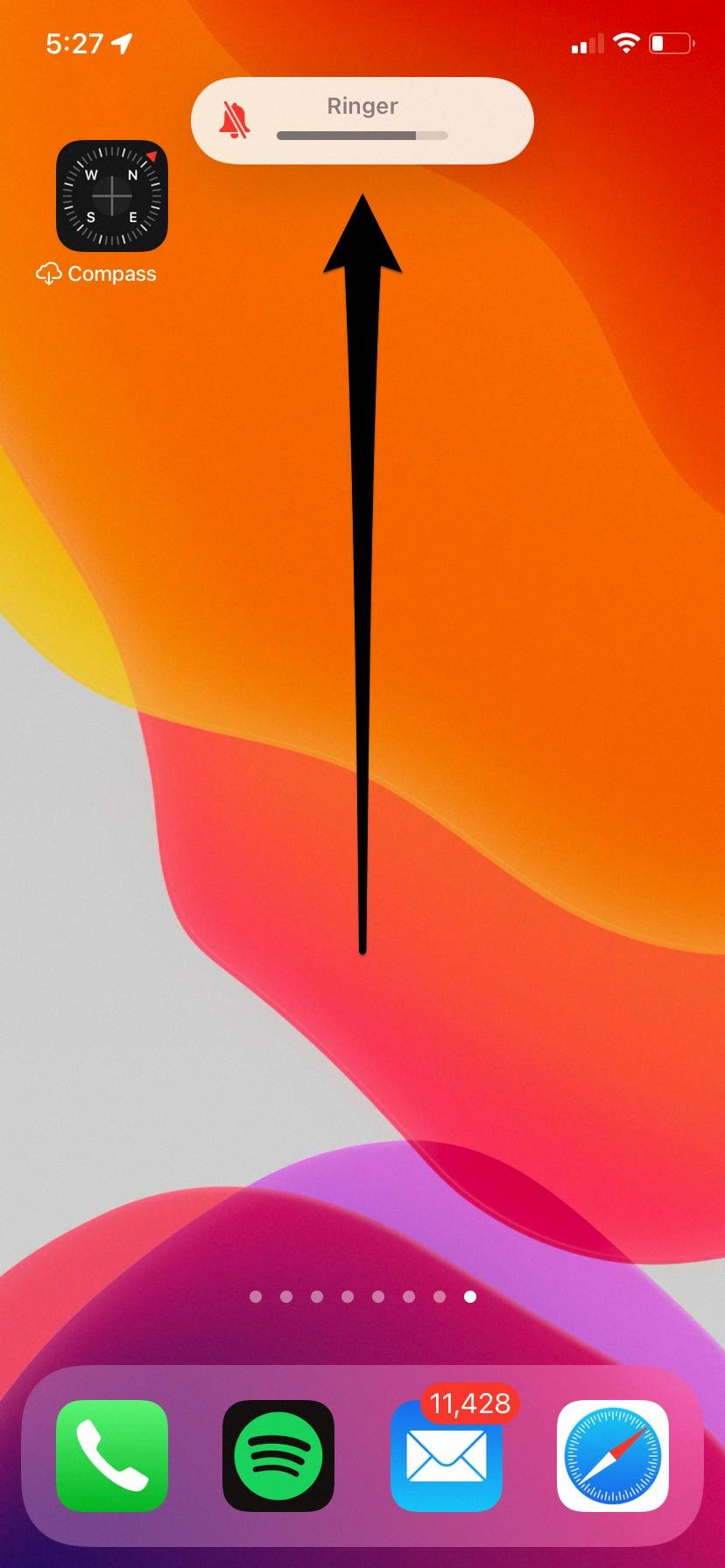 ringer on iphone