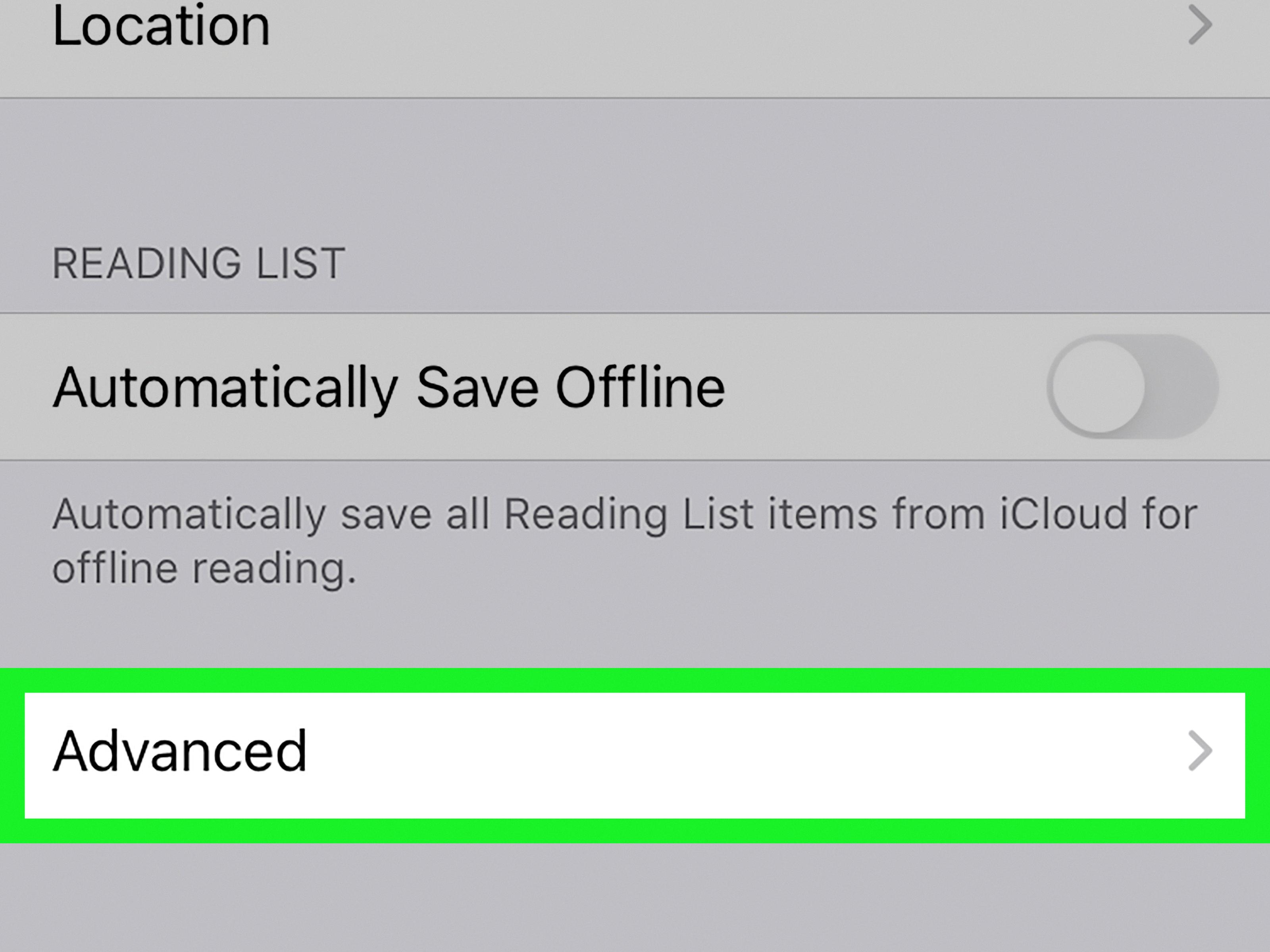 safari settings ipad