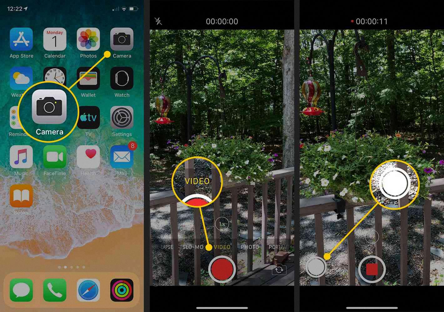 screenshot video iphone