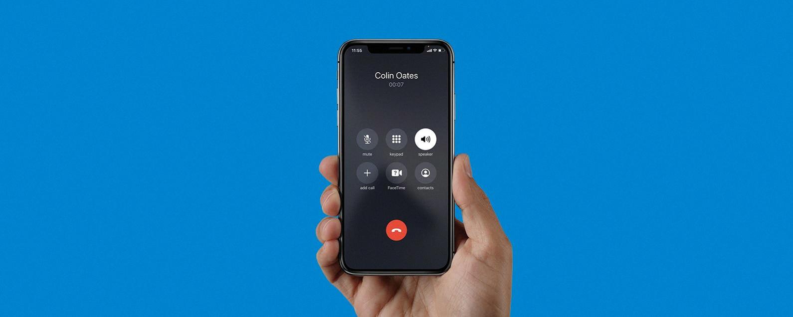 speaker on iphone