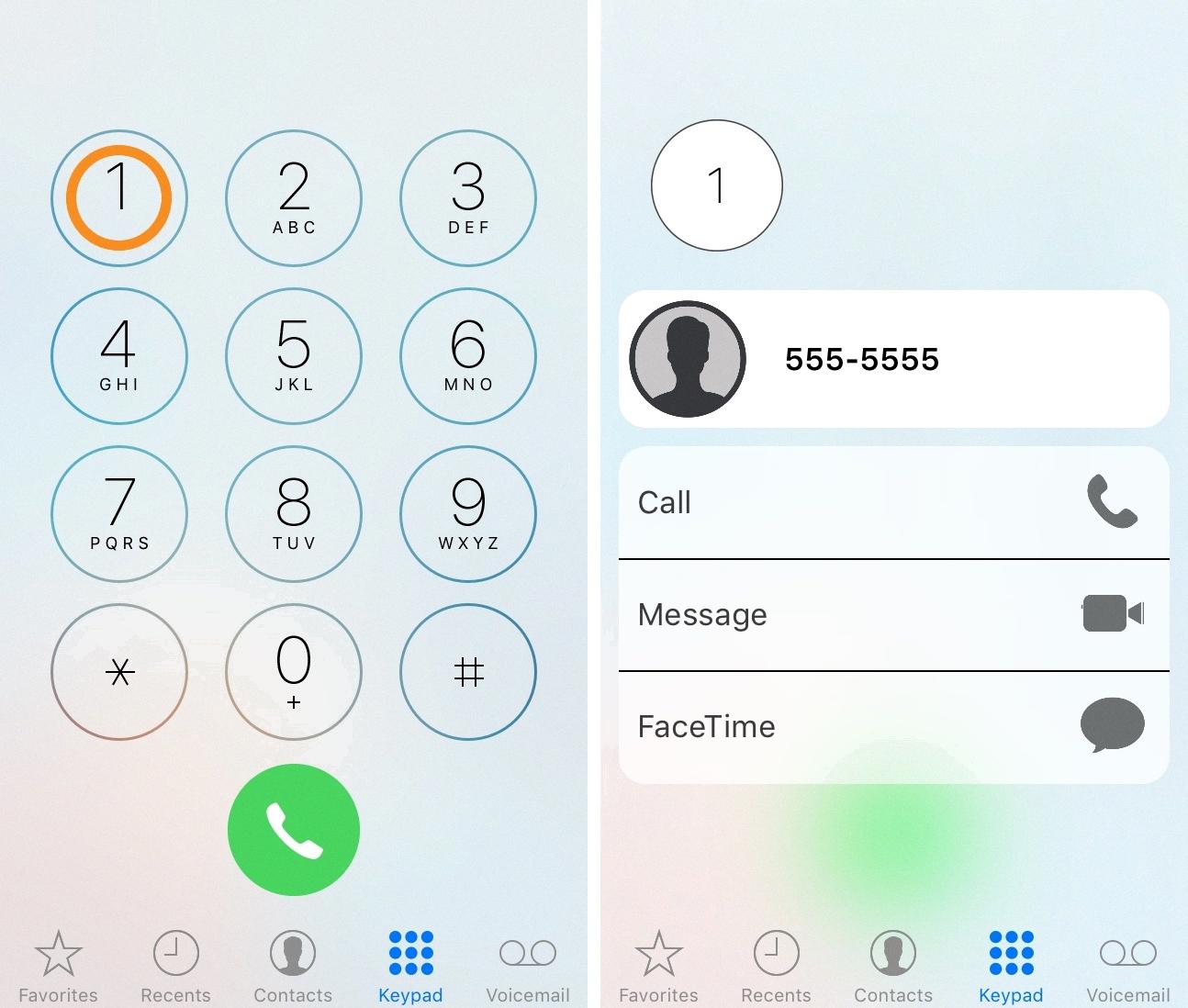 speed dial on iphone