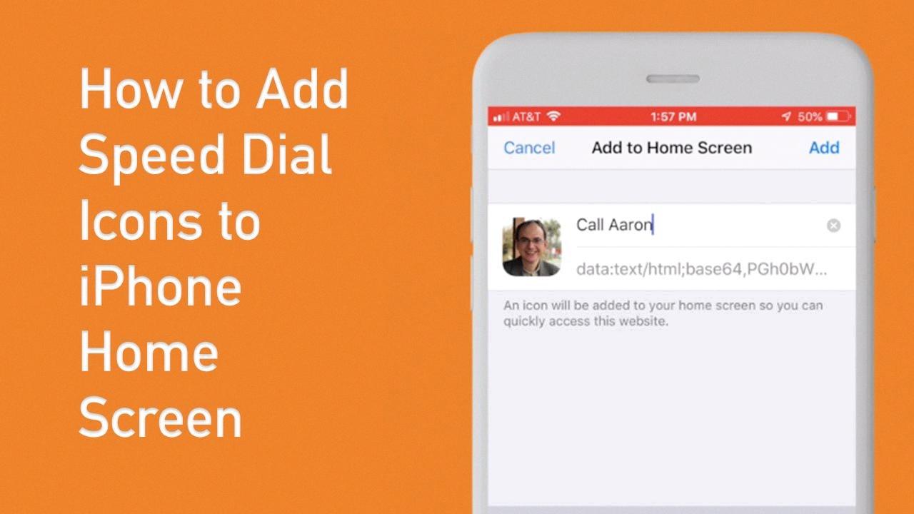 speed dial on iphone