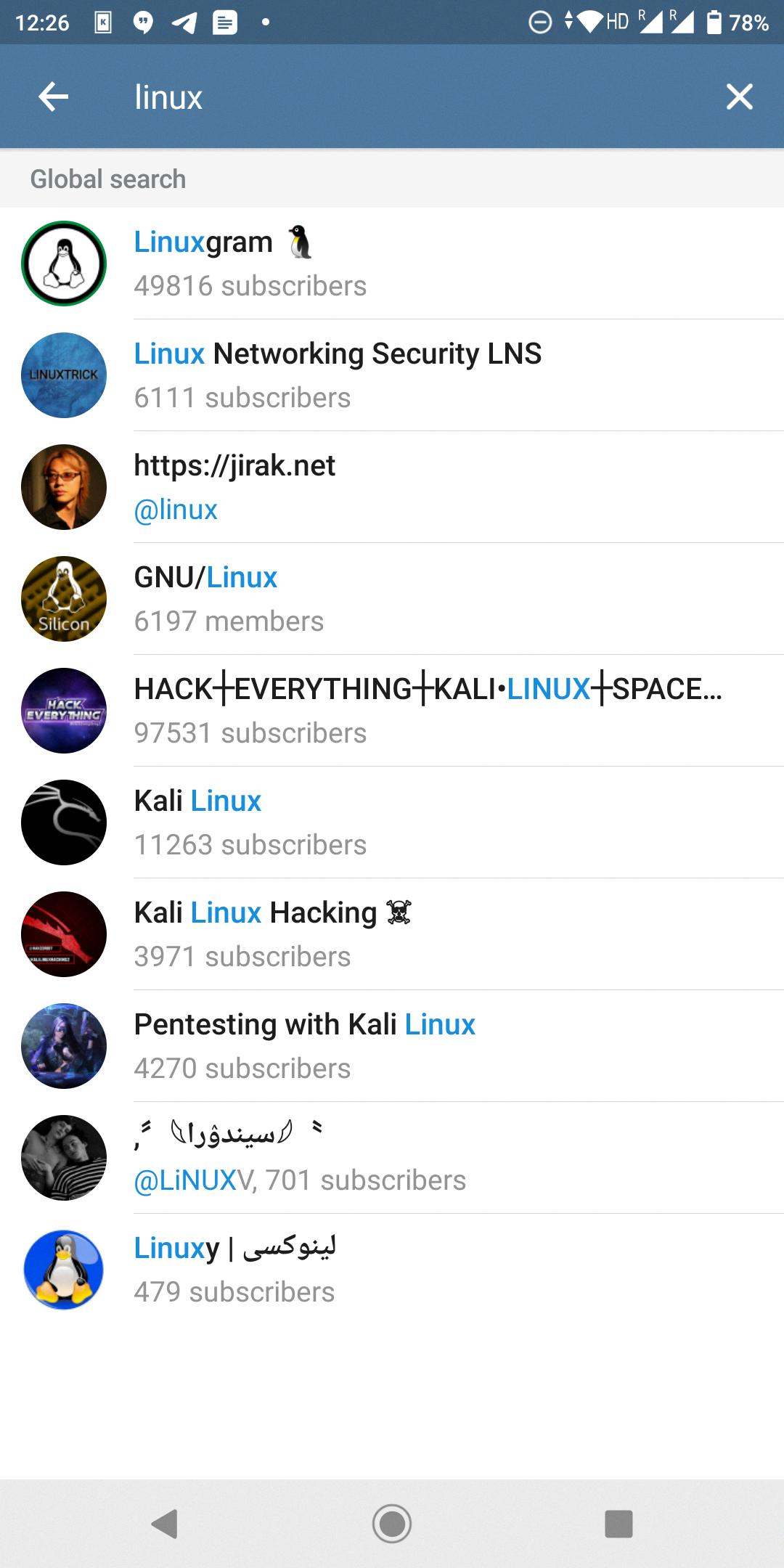 telegram channel search