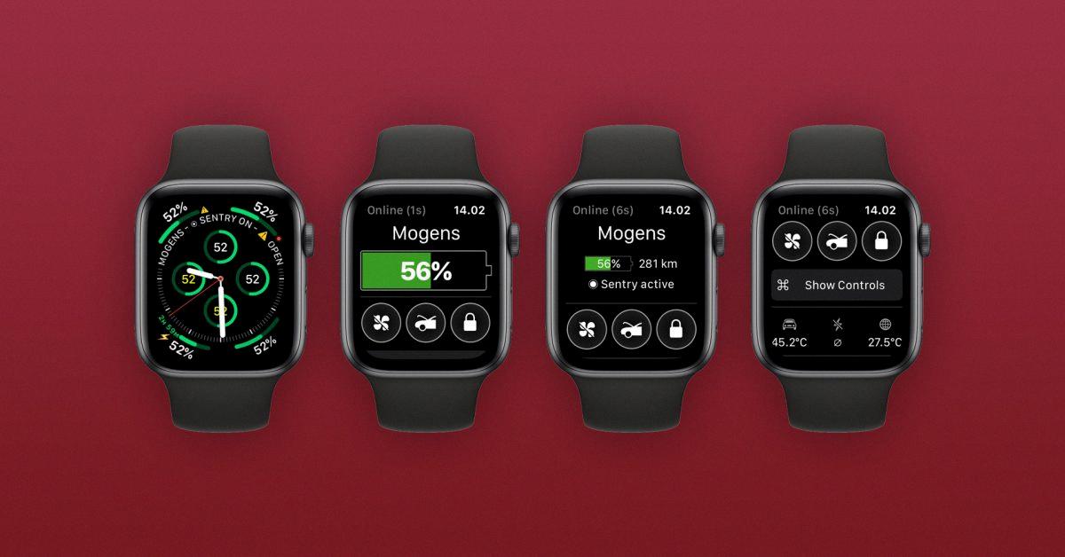 tesla apple watch