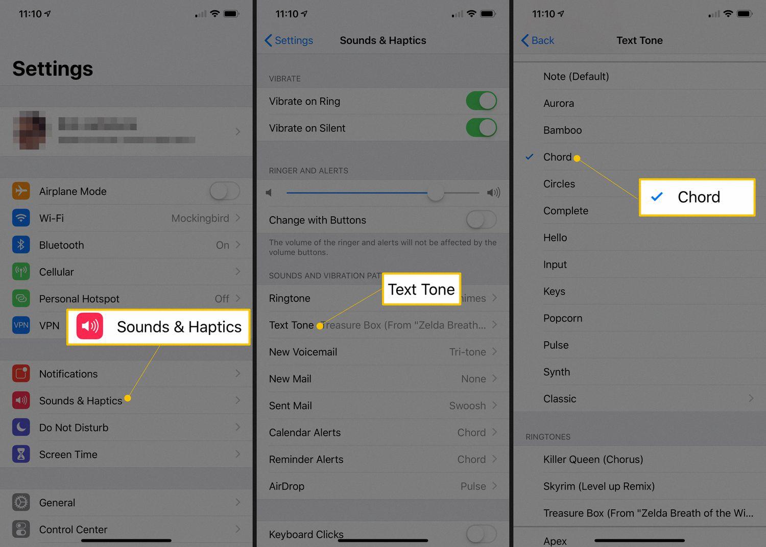text tones for iphone