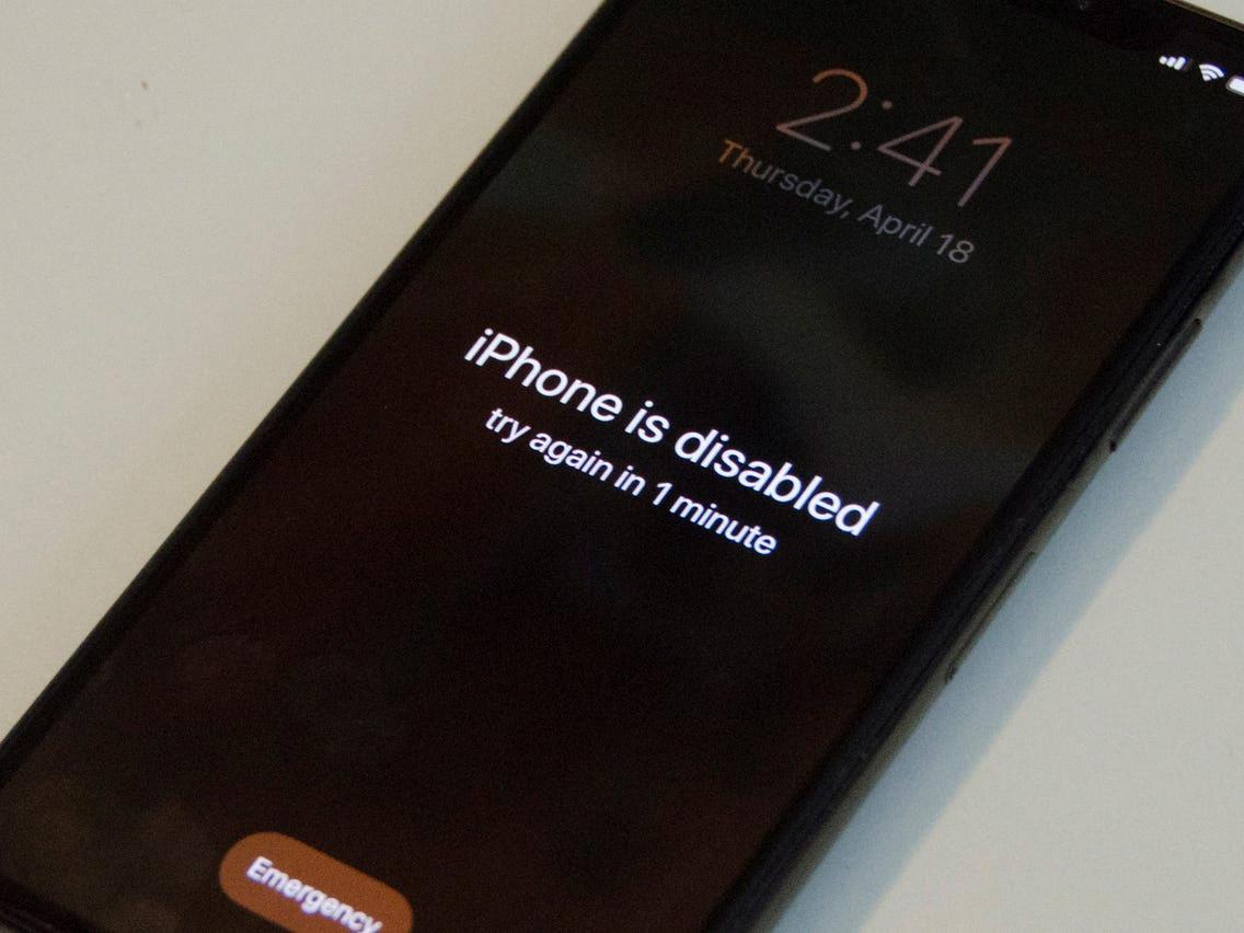 unlock disabled iphone