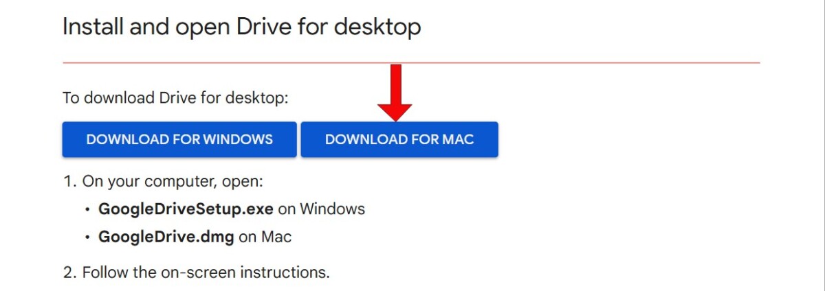 Download Google Drive for Desktop