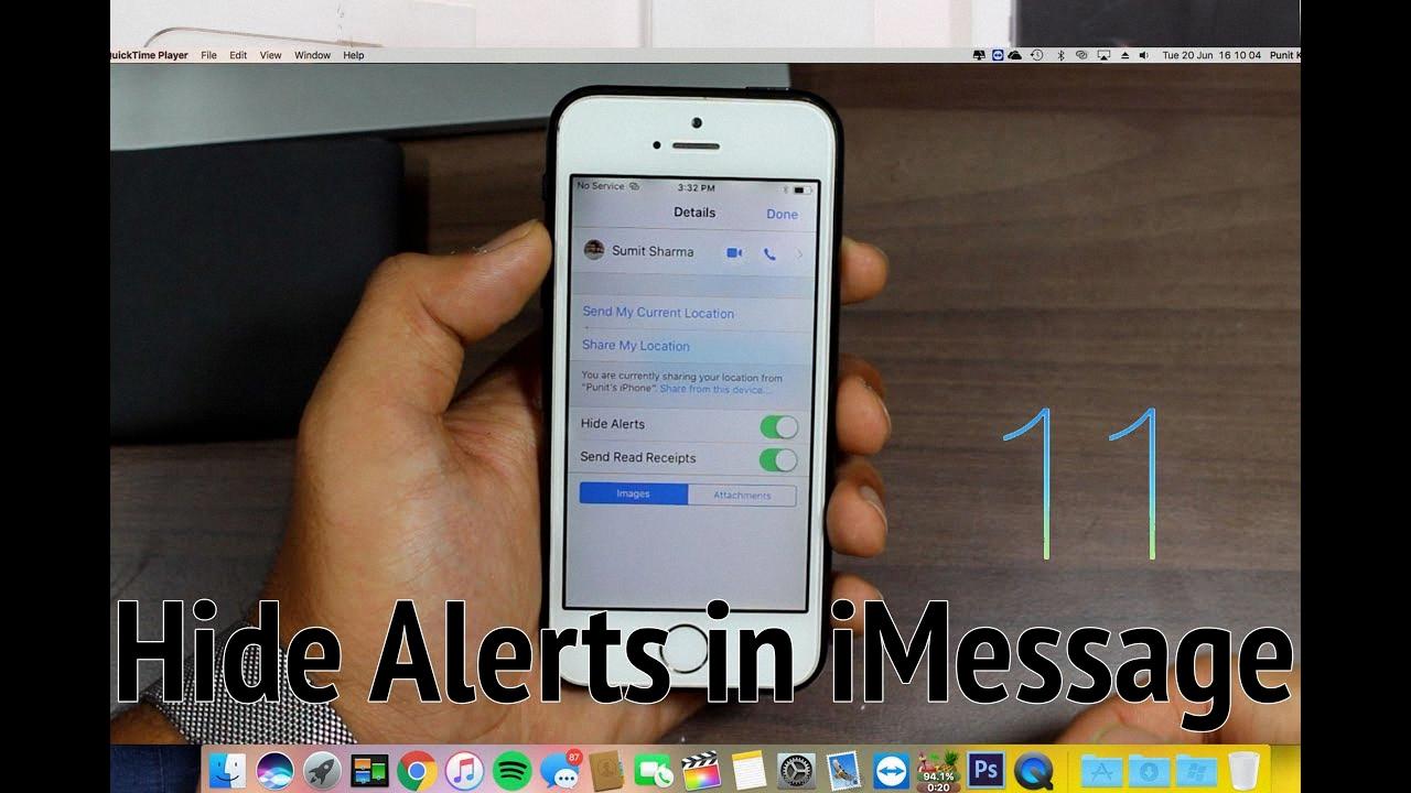 what does hide alerts mean