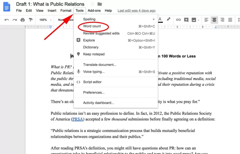 How to Quickly Count Words in Your Documents 3