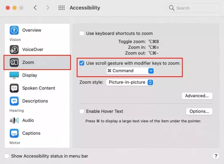 How to Zoom Out on Mac 9