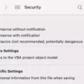 How to Activate Macros in Excel on Mac 9