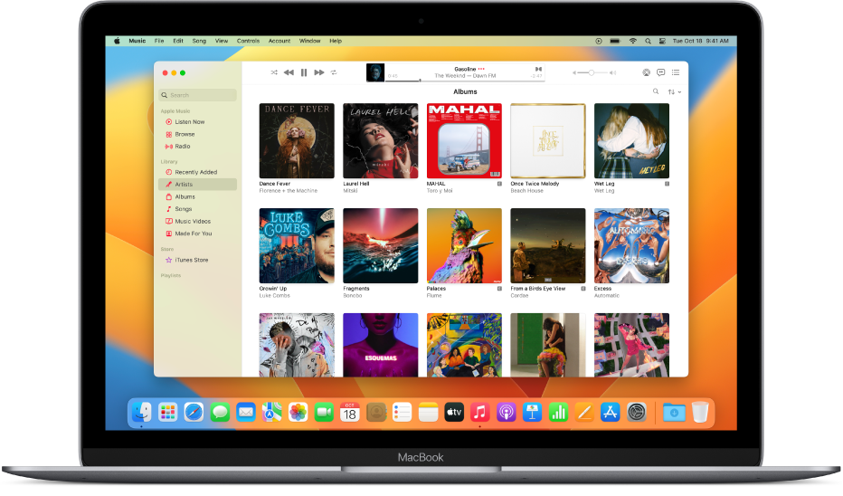 Apple Music on the MacBook Air 1673593059