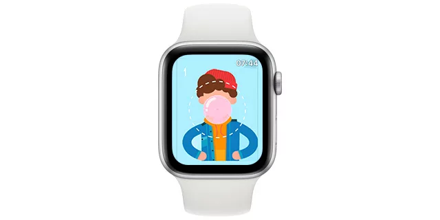 Bubblegum Game on Apple Watch 19