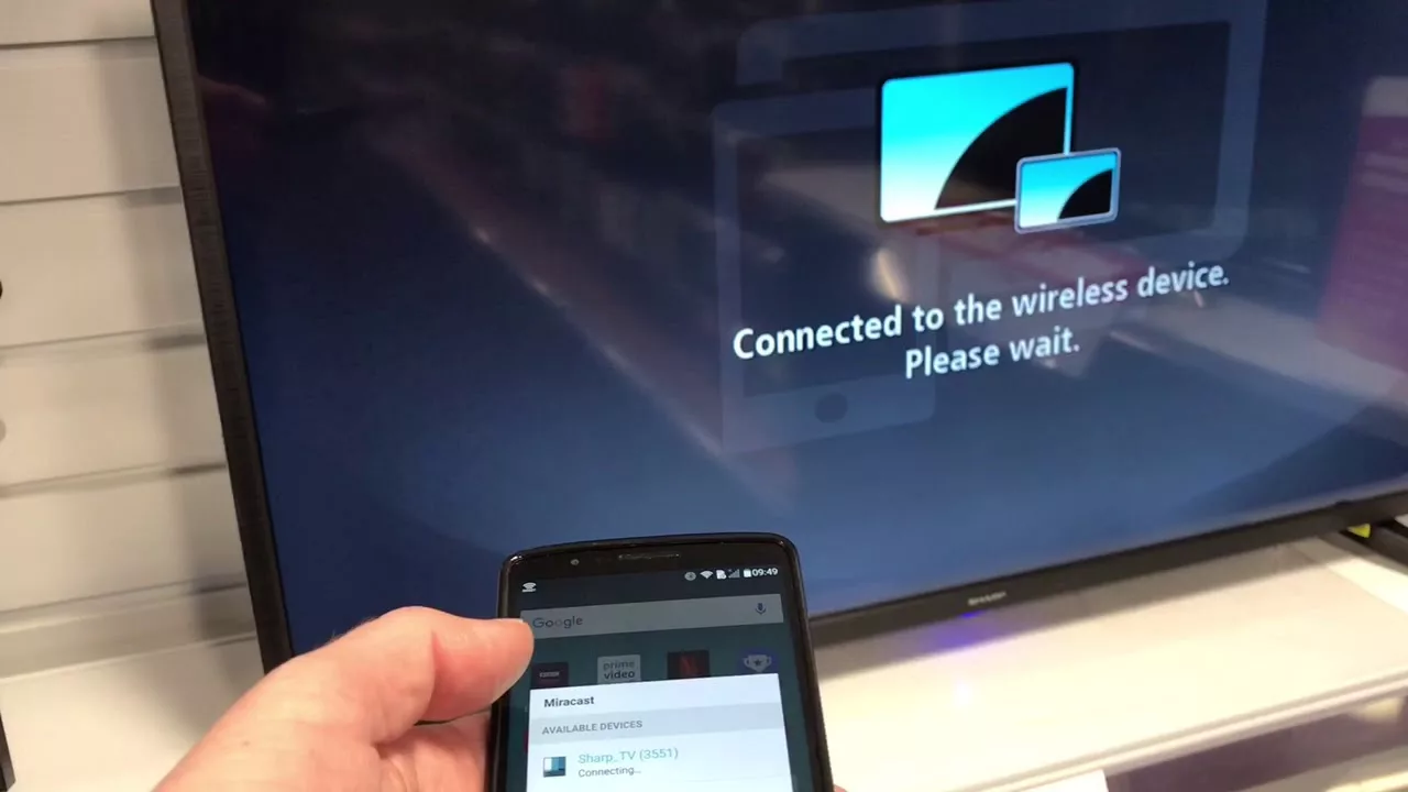 How to Connect Your iPhone to Your Sharp Aquos TV With Miracast DeviceMAG